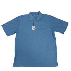NWT Izod XFG Golf Cool-FX Golf Polo in Danish Blue